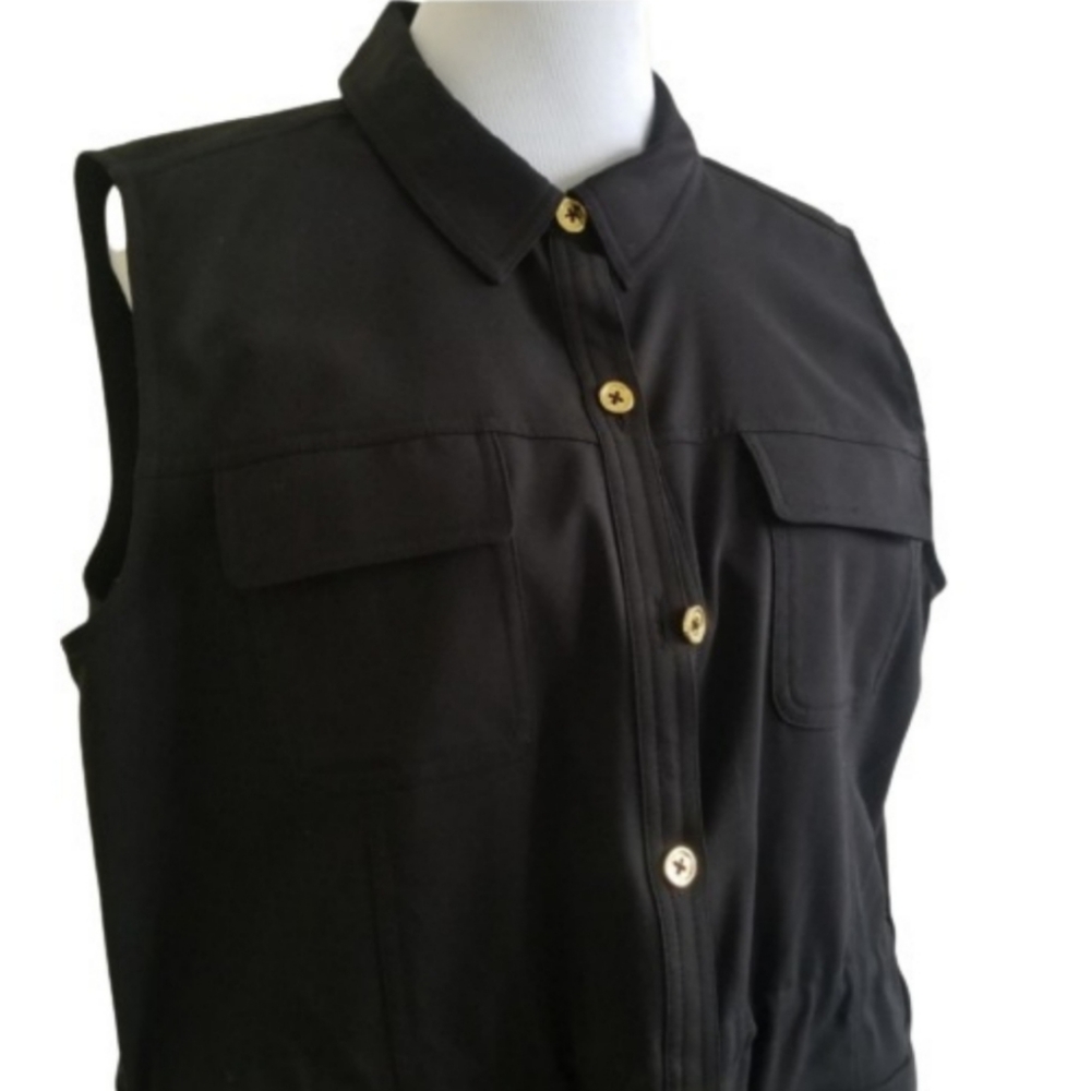 🆕️⬇️Calvin Klein Black Utility Drawstring Vest - Picture 2 of 16